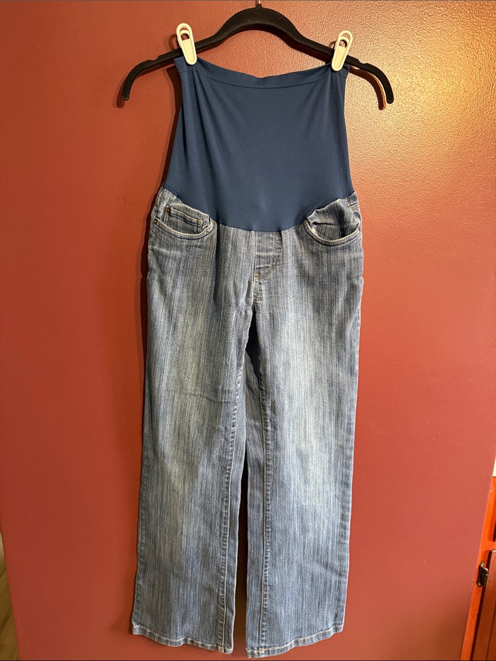 Motherhood Maternity Blue Overbump Bootcut Jeans